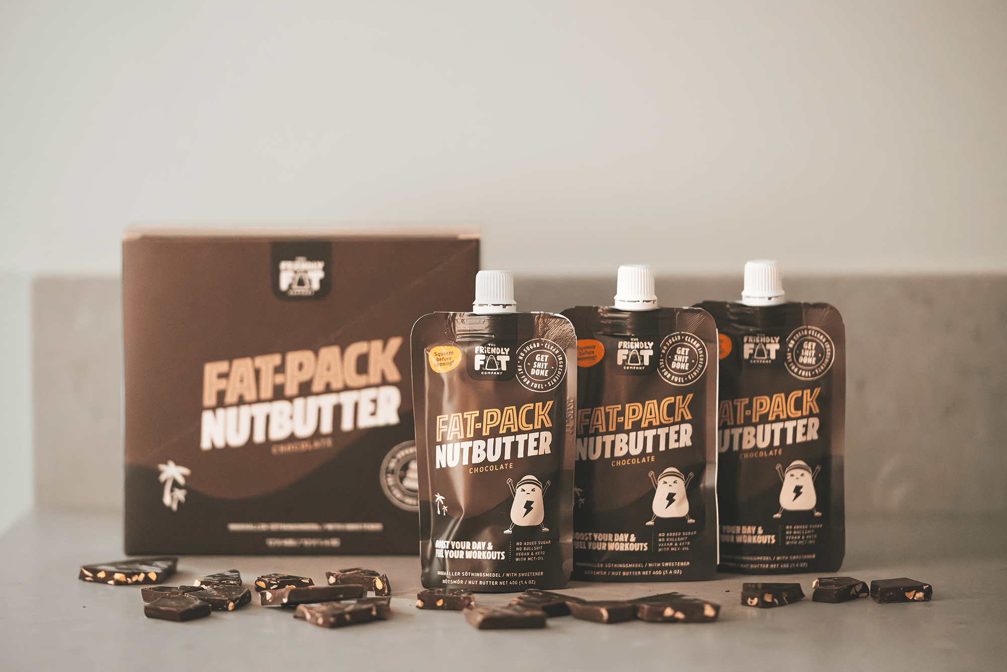 Nut Butter Chocolate (x12) - The Friendly