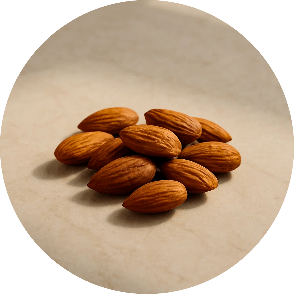 Roasted almonds