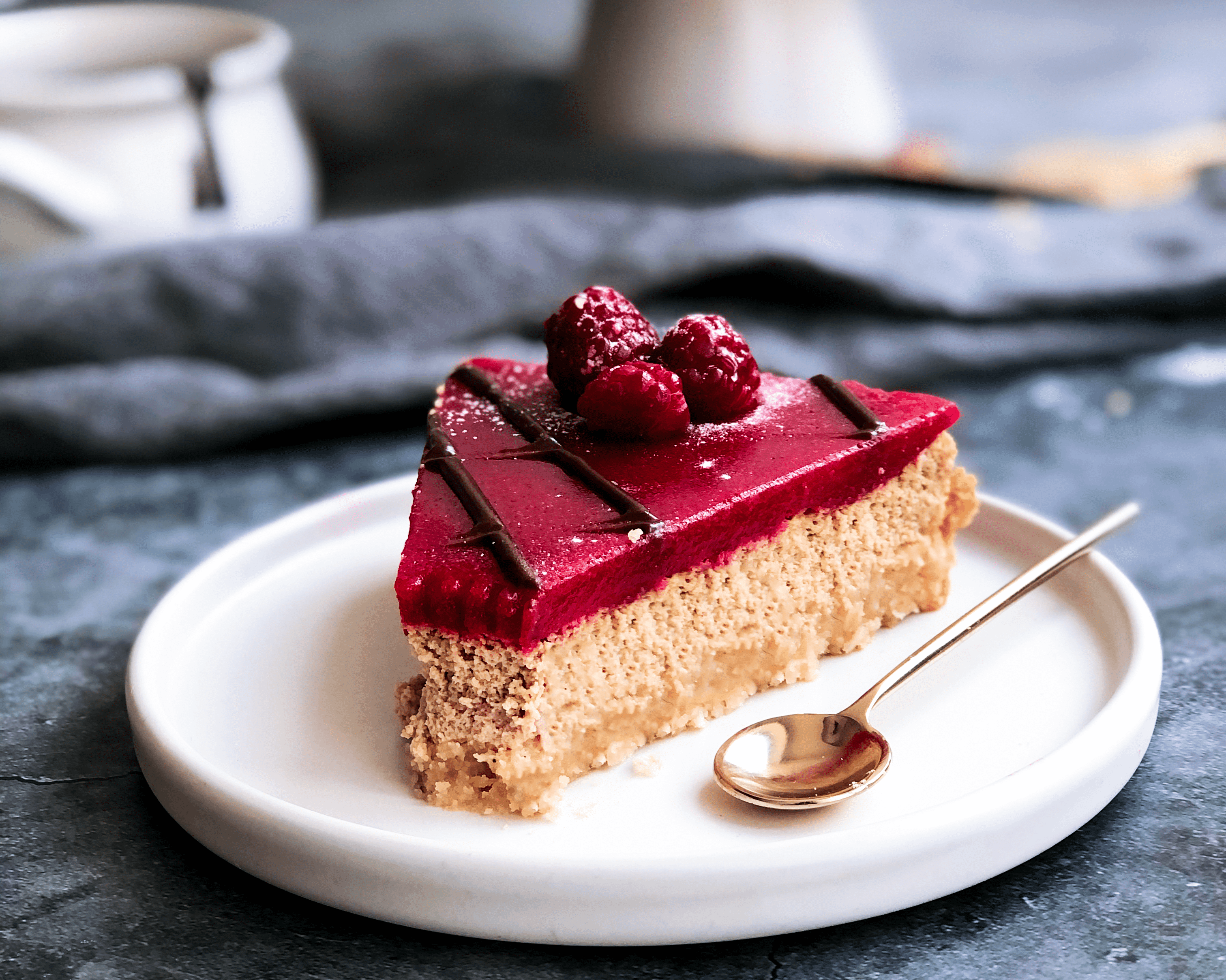 Rasberry Liqorice Cheesecake - The Friendly