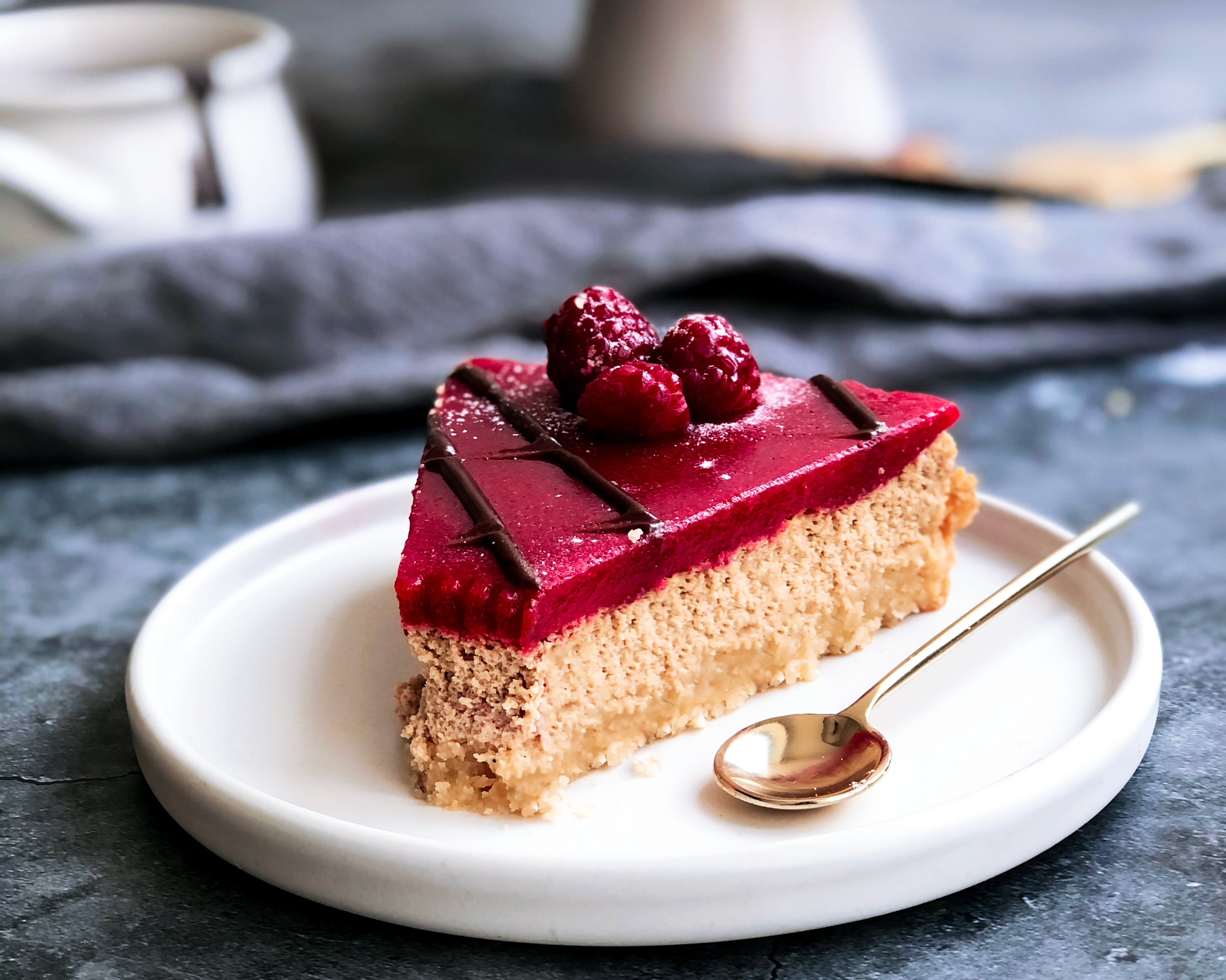 Rasberry Liqorice Cheesecake