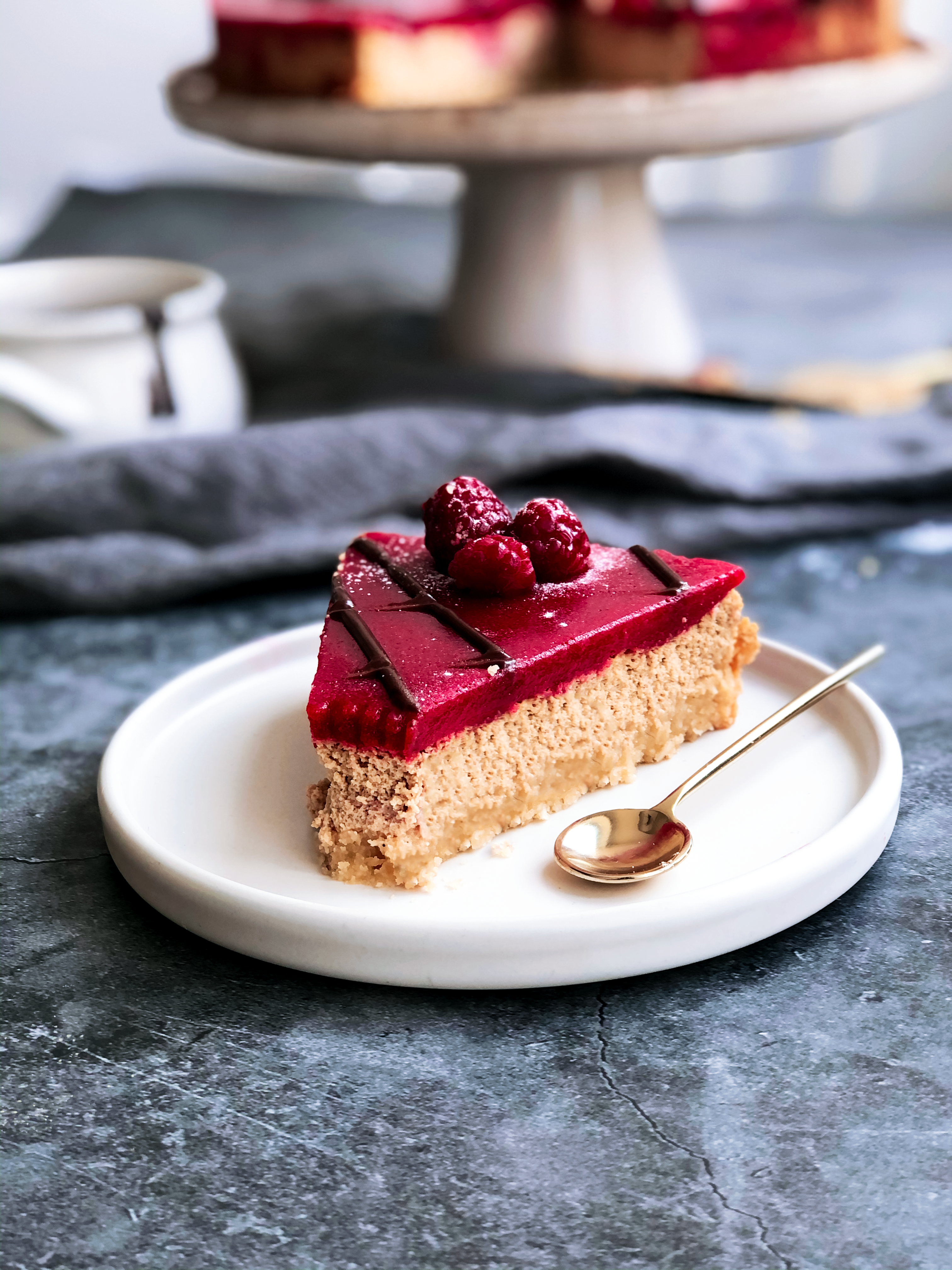 Rasberry Liqorice Cheesecake