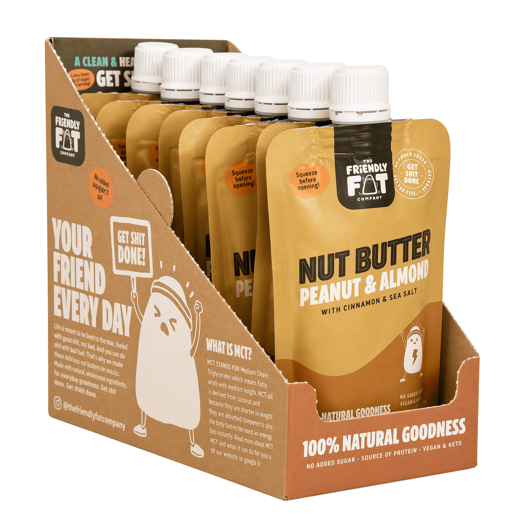 Nut Butter Peanut & Almond (x12) - The Friendly