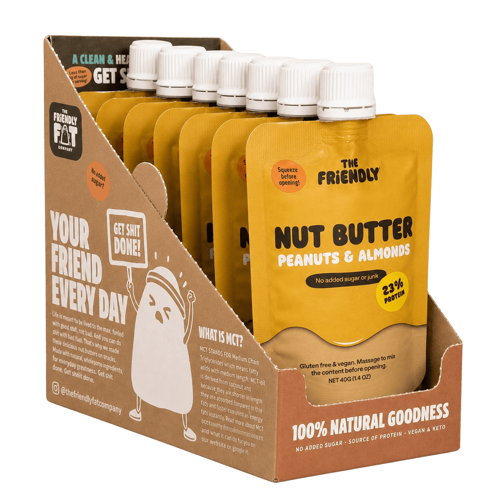 Nut Butter Peanut & Almond (x12) - The Friendly